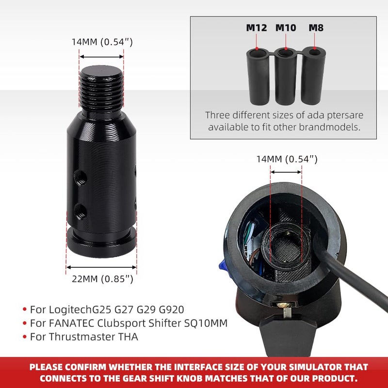 RASTP USB American Truck Simulator Shifter, Gearshift Knob for ATS & ETS2 Games Compatible with Logitech G27 G29 G920 Thrustmaster TH8A Fanatec SQ, PC Sim Racing Shifter (Style 1) - Image 5